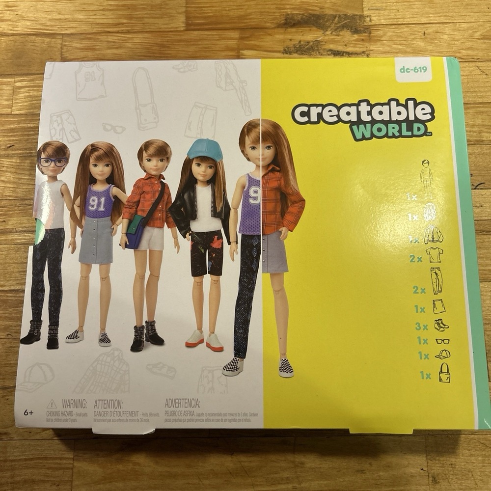 Mattel Creatable World Deluxe Character Kit DC-619 NEW Sealed Gender Inclusive